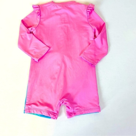 Set of 2 Tommy Bahama Long Sleeve Zip Up One Piece Swimsuit Size 18/24M - Picture 4 of 7